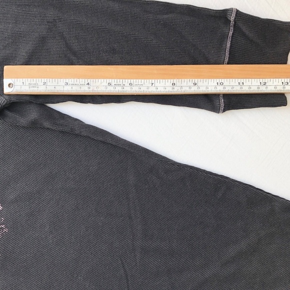 Y2K 2000s Ribbed Knit 100% Cotton Black Pink Cyber Punk Emo Goth 1/2 Button Up L - Picture 11 of 12